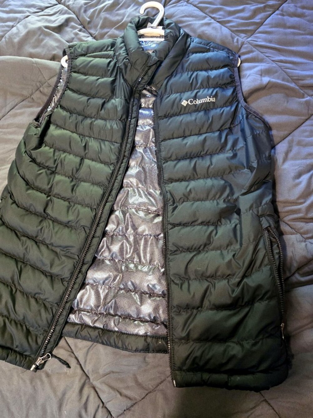 Columbia Omni-Heat Puffer Vest M Black Insulated Winter Vest